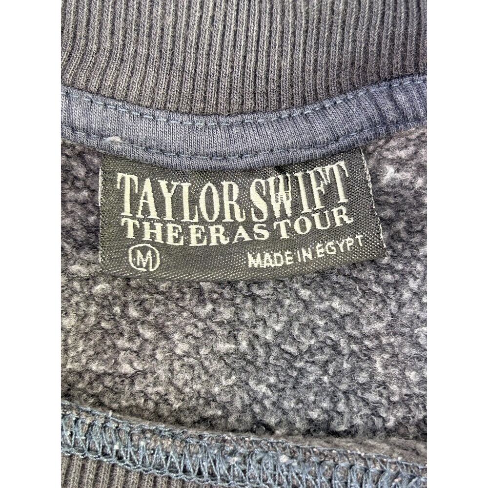 Taylor Swift The Eras Tour Sweatshirt Gray Crewneck Womens MED DISCOLORED - Picture 5 of 13